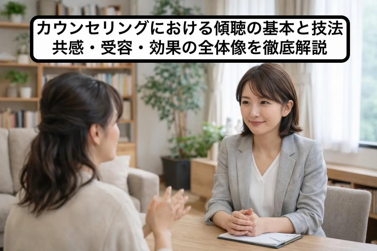 カウンセリングにおける傾聴の基本と技法|共感・受容・効果の全体像を徹底解説